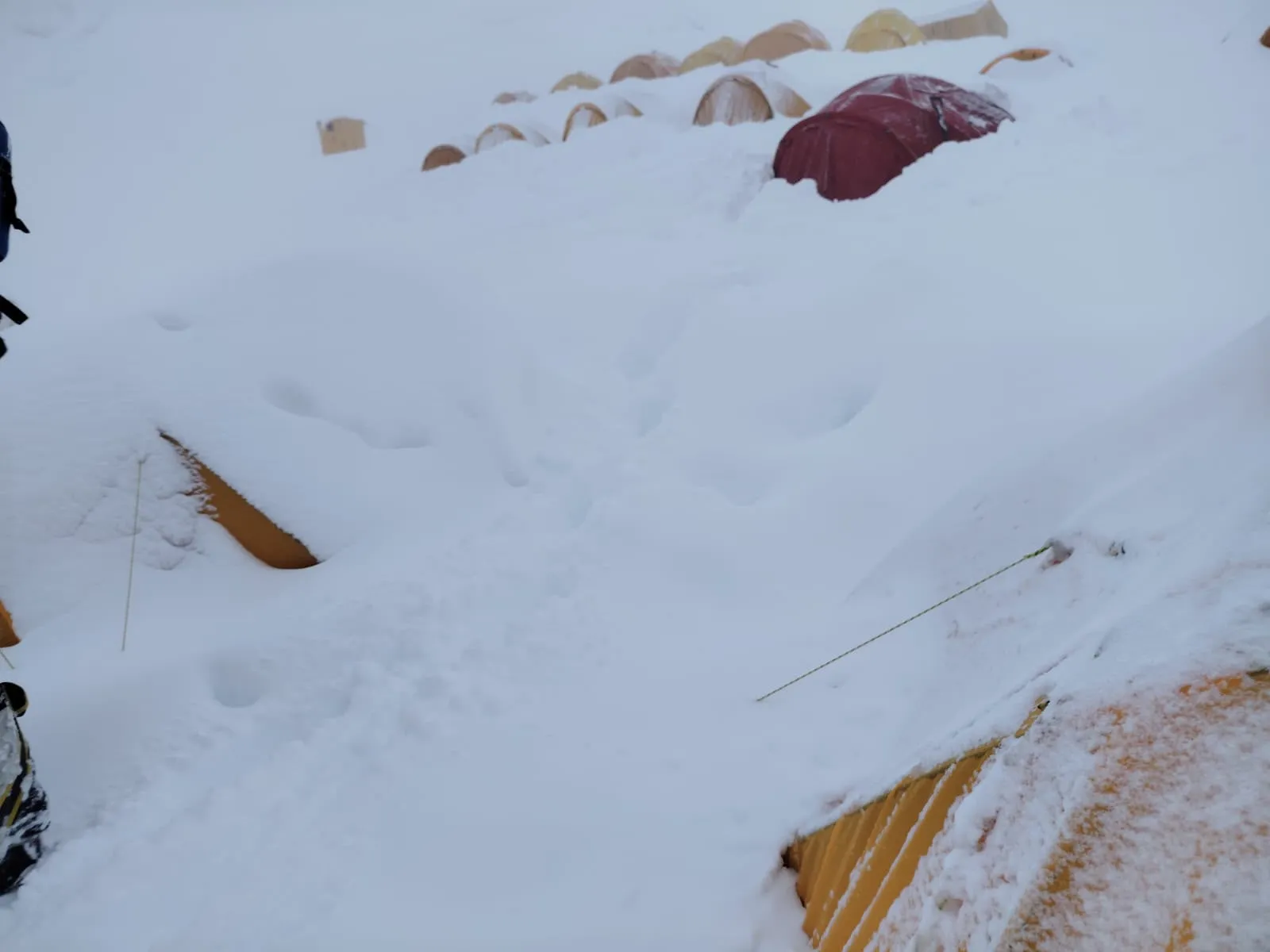 ACE Team's Tent Buried by Snow in Manaslu 2026 Expedition